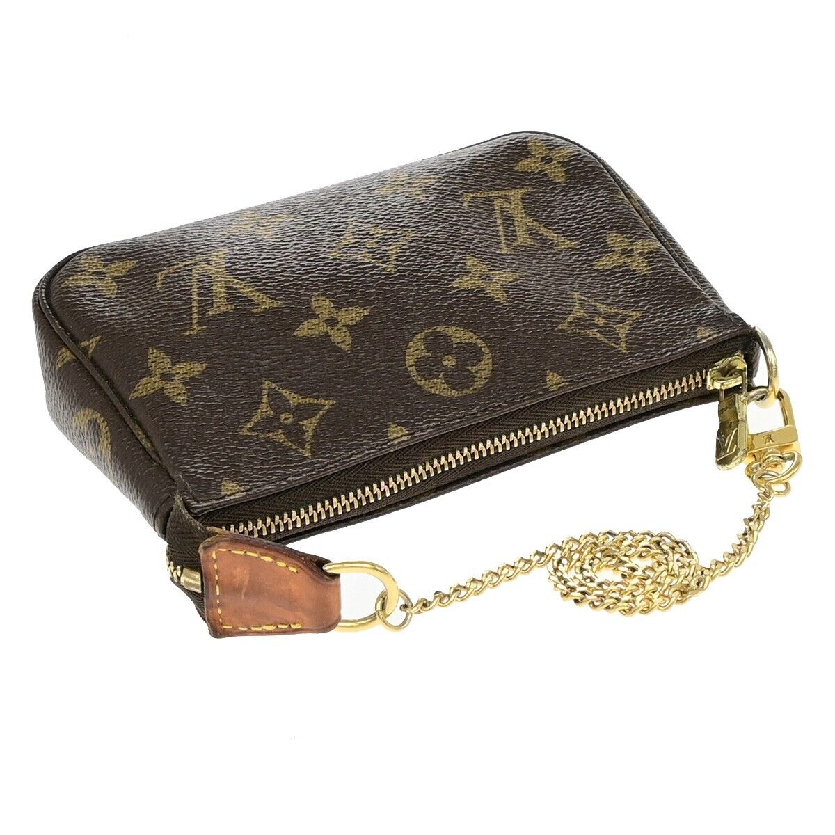LOUIS VUITTON Mini Pochette Accessoires Hand Bag Monogram Leather M58009 35ED788