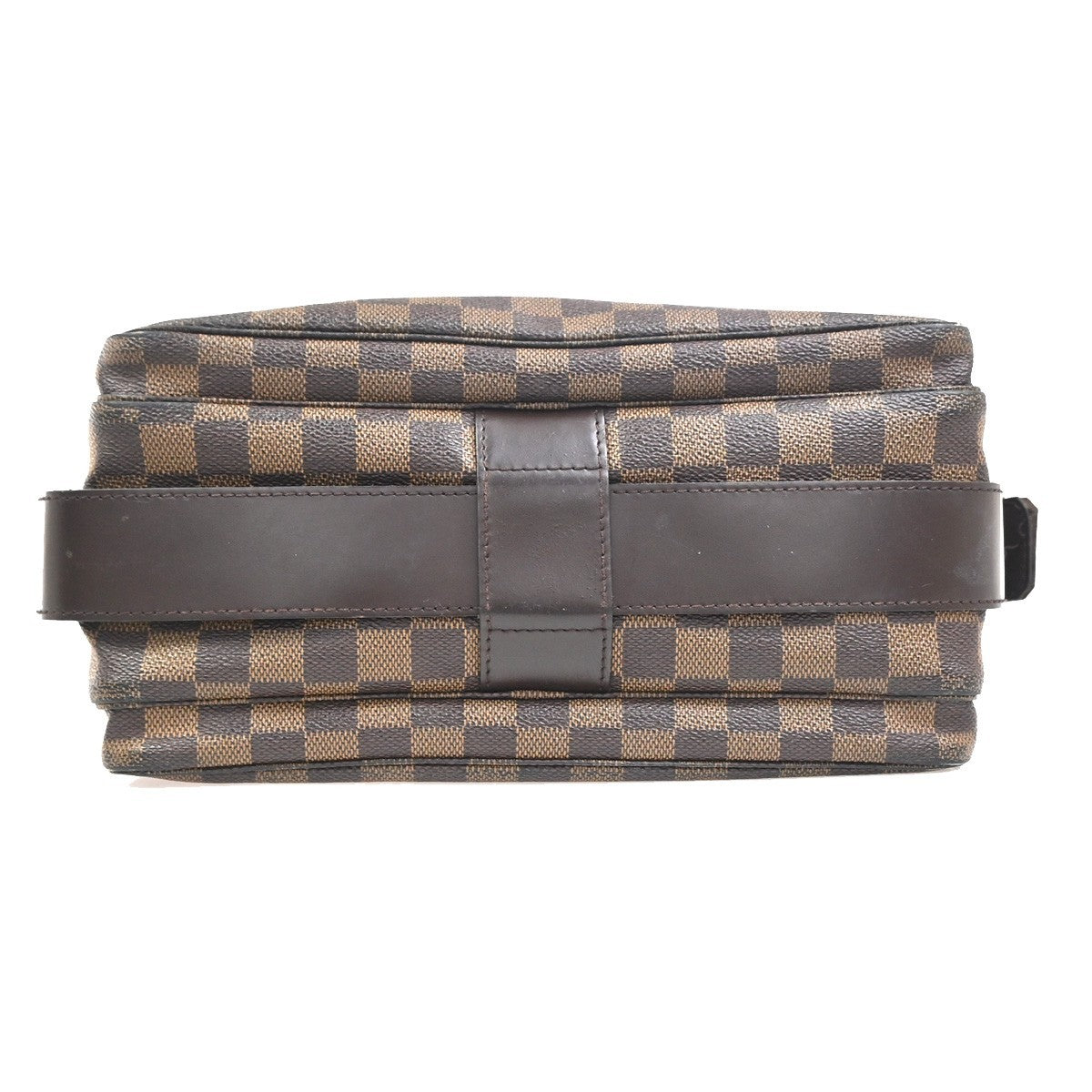 LOUIS VUITTON Naviglio Shoulder Bag Damier Ebene Leather Brown N45255 66CA753