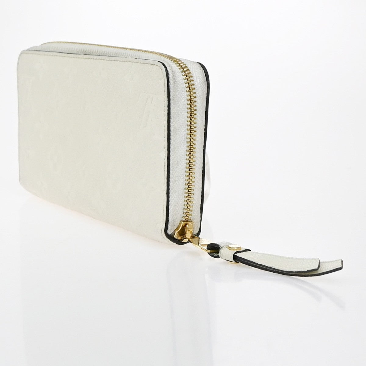 LOUIS VUITTON Zippy Wallet Long Wallet Monogram Empreinte White M93437 85EG387