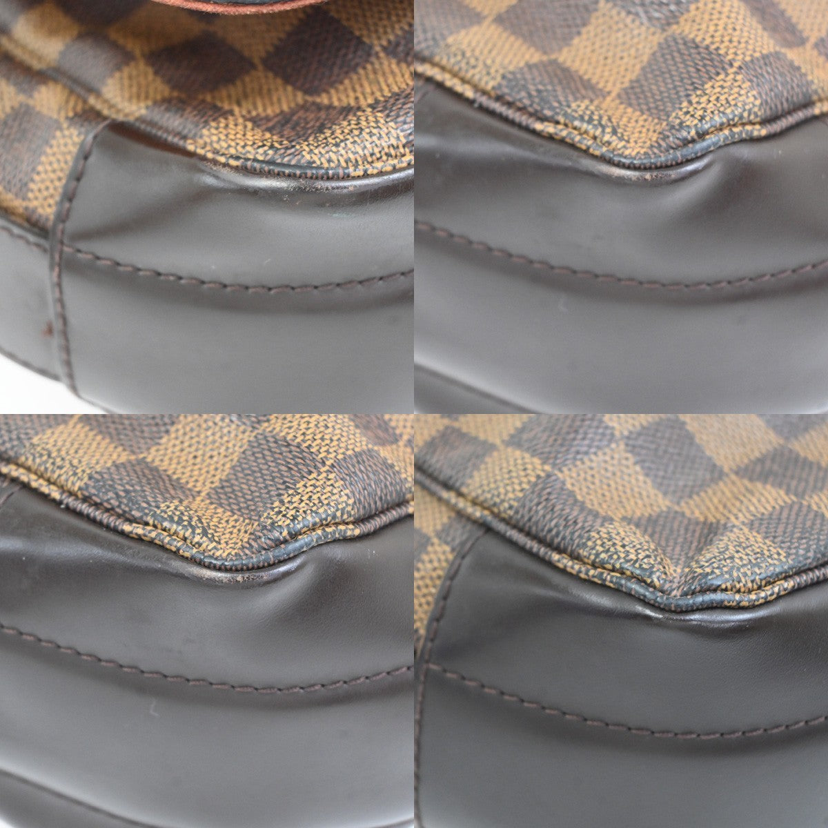 LOUIS VUITTON Bastille Shoulder Bag Damier Ebene Leather Brown N45258 85CA824