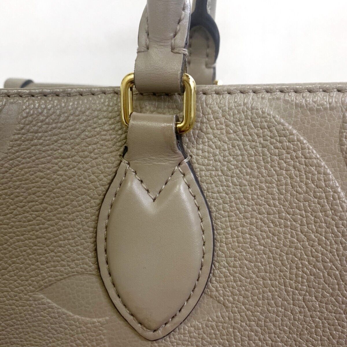 LOUIS VUITTON Onthego MM 2Way Hand Bag Monogram Empreinte Beige M45607 386RC815