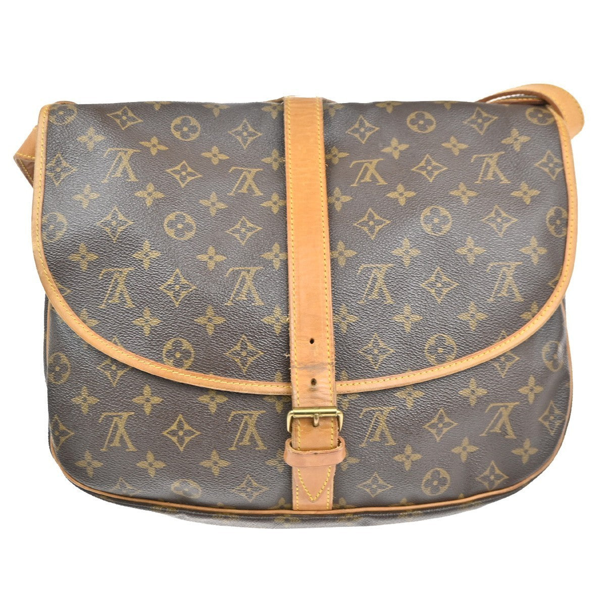 LOUIS VUITTON Saumur 35 Shoulder Bag Monogram Leather BN France M42254 70MA255