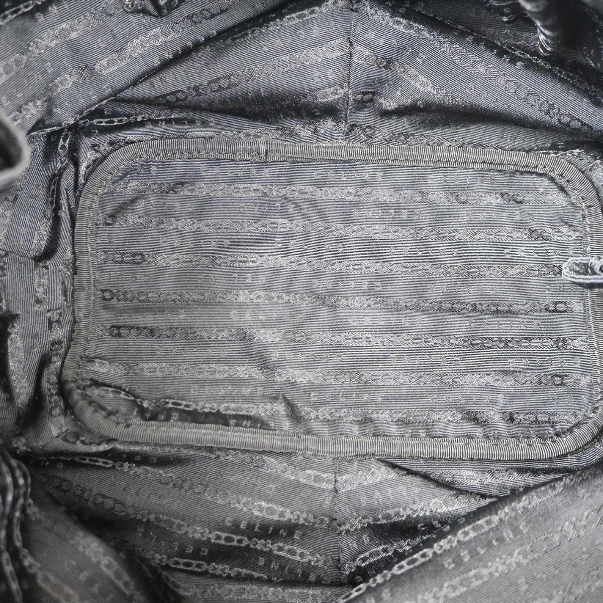 CELINE Bittersweet Shoulder Hobo Hand Bag Leather Metallic Gray SHW 34KD072