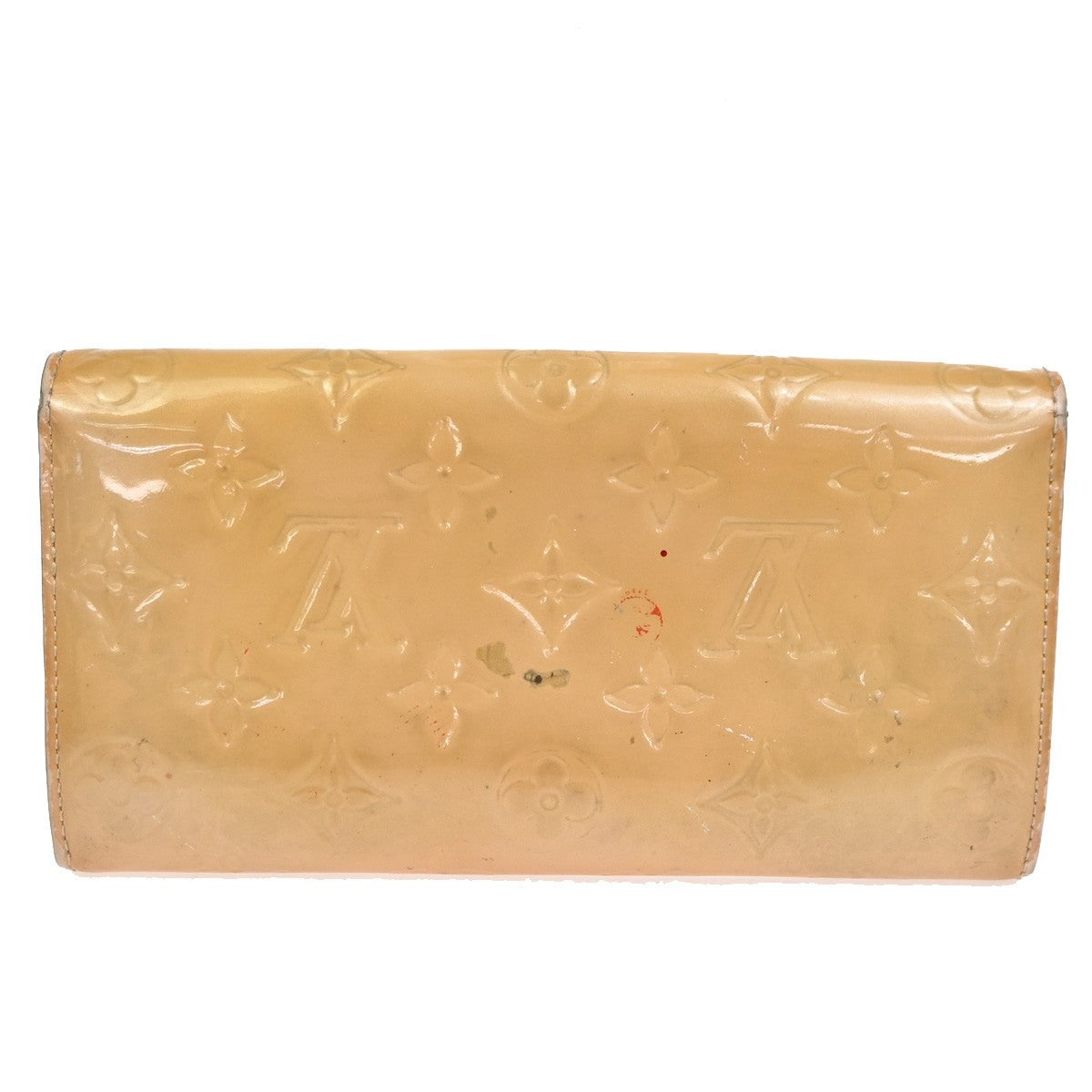 LOUIS VUITTON LV Logo 3 Set Wallet PM Agenda Vernis Monogram Leather BN 67KC672