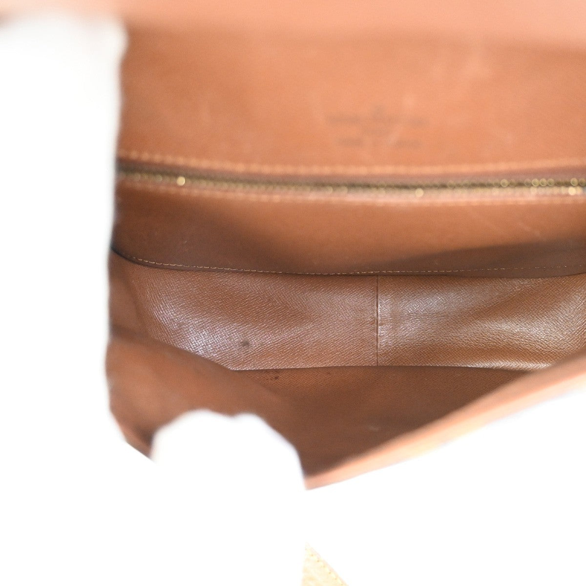 LOUIS VUITTON Saint Cloud GM Shoulder Bag Monogram Leather Brown M51242 36ZA258