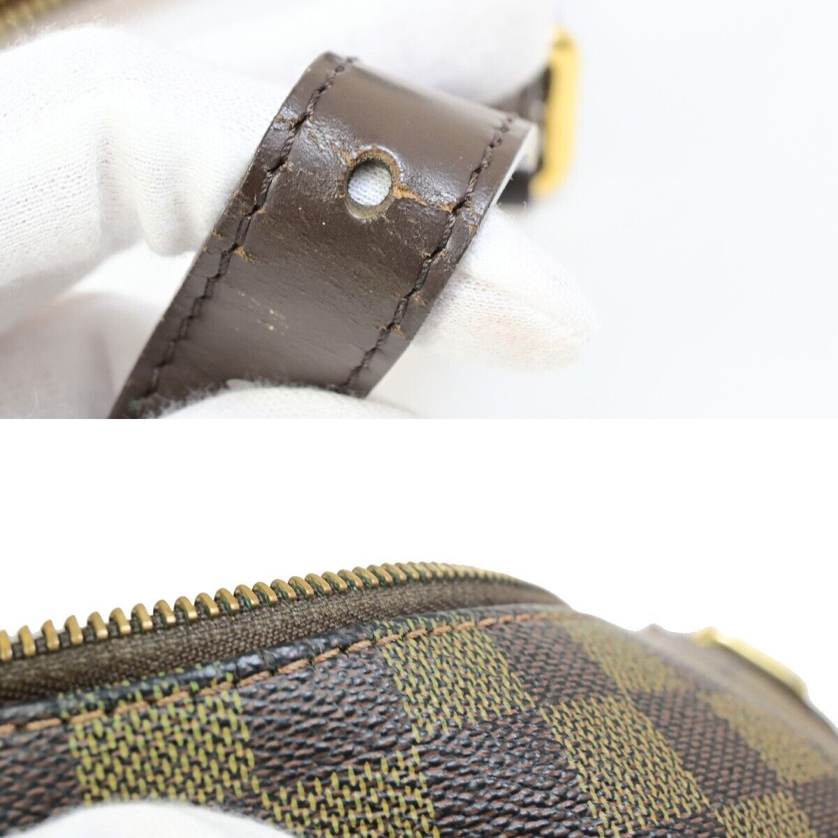 LOUIS VUITTON Bloomsbury PM Shoulder Bag Damier Leather Brown N42251  76FA737