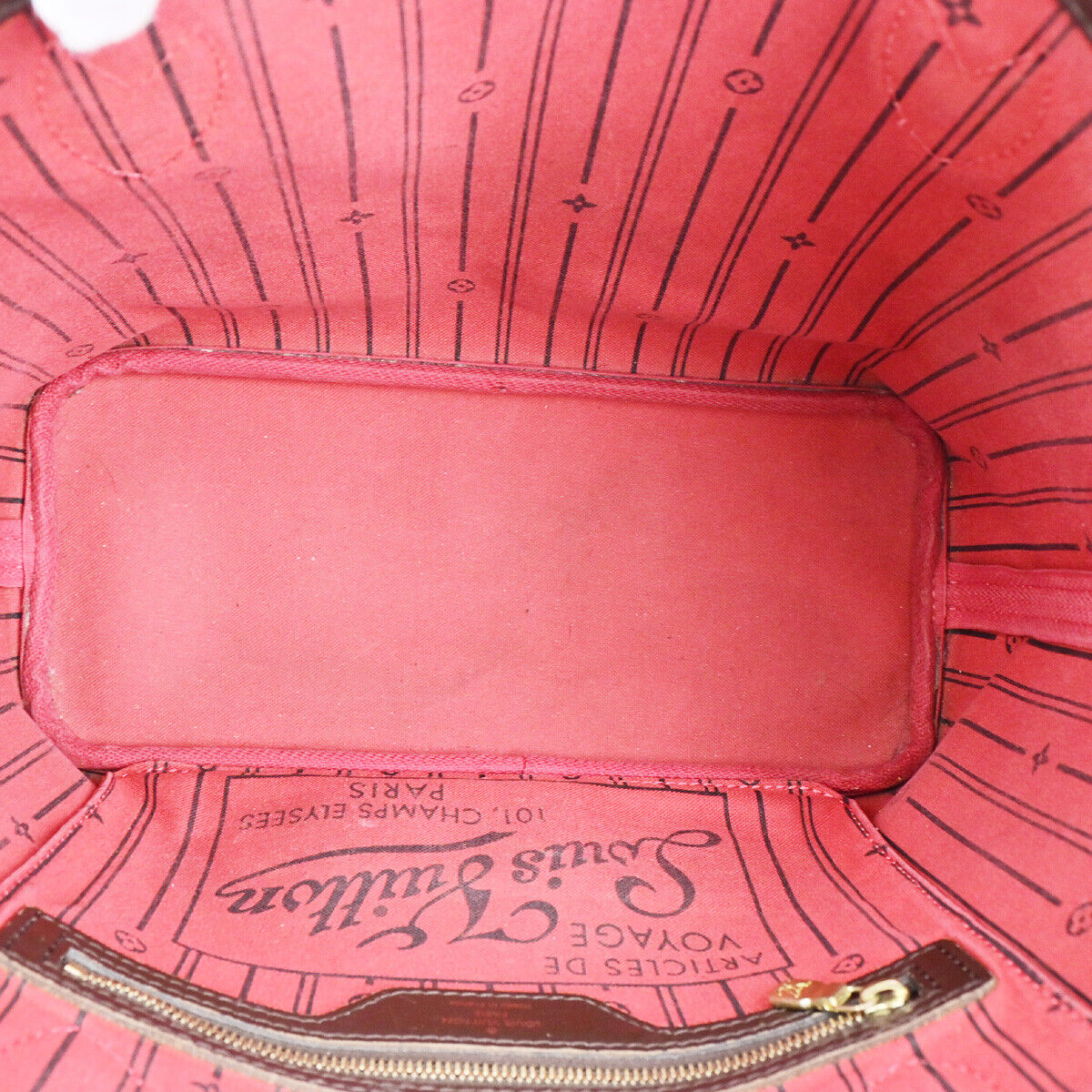 LOUIS VUITTON Neverfull PM Shoulder Tote Bag Damier Leather Brown N51109 79SJ514