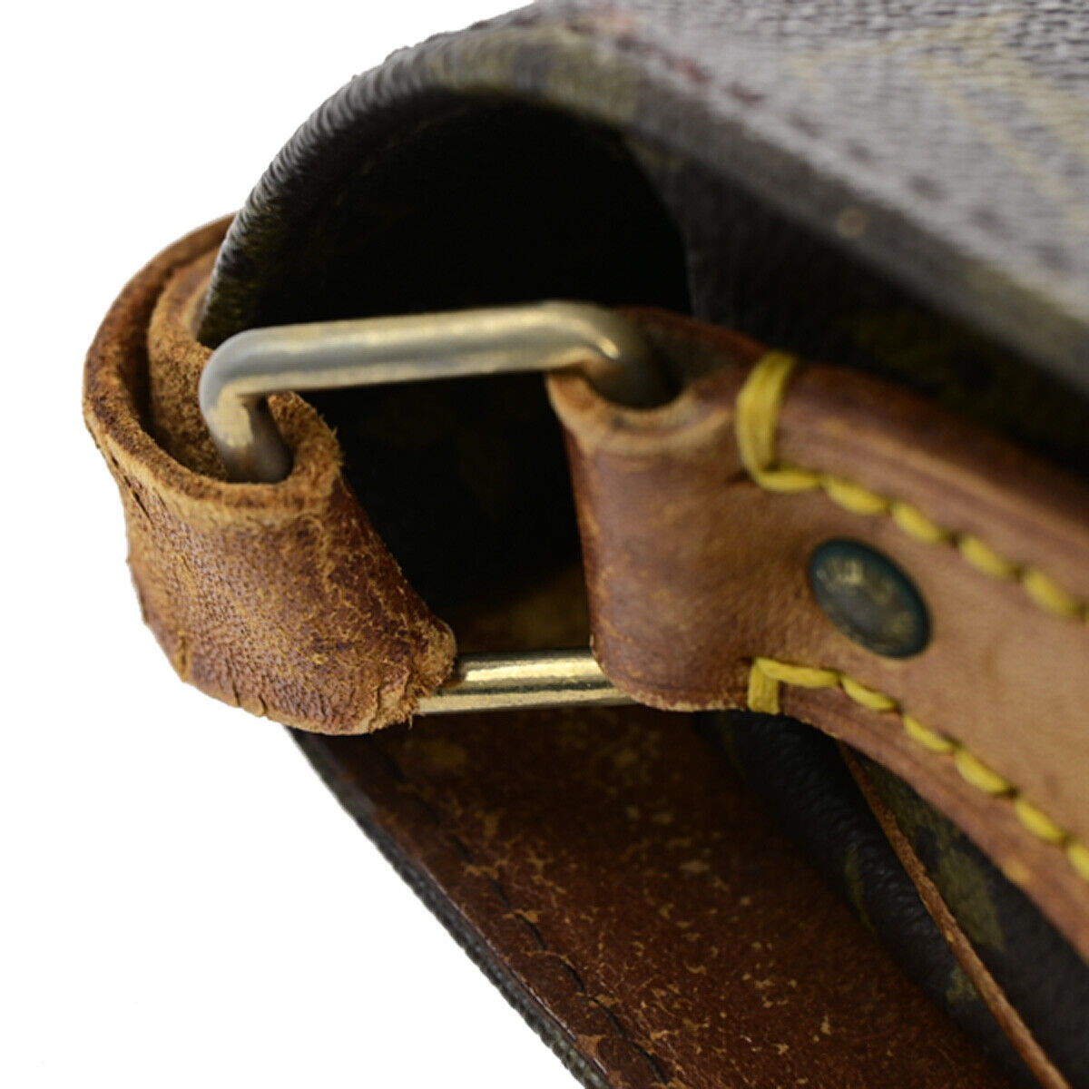 LOUIS VUITTON Cartouchiere GM Shoulder Bag Monogram Leather Brown M51252 60YG597