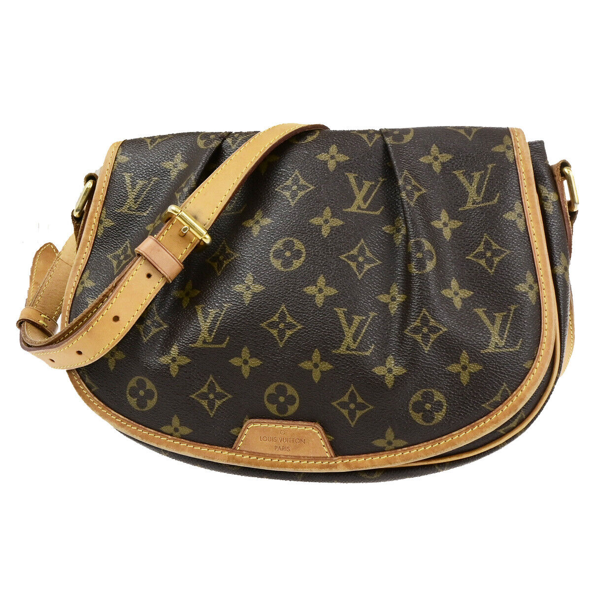 LOUIS VUITTON Menilmontant PM Shoulder Bag Monogram Leather BN M40474 98KA504