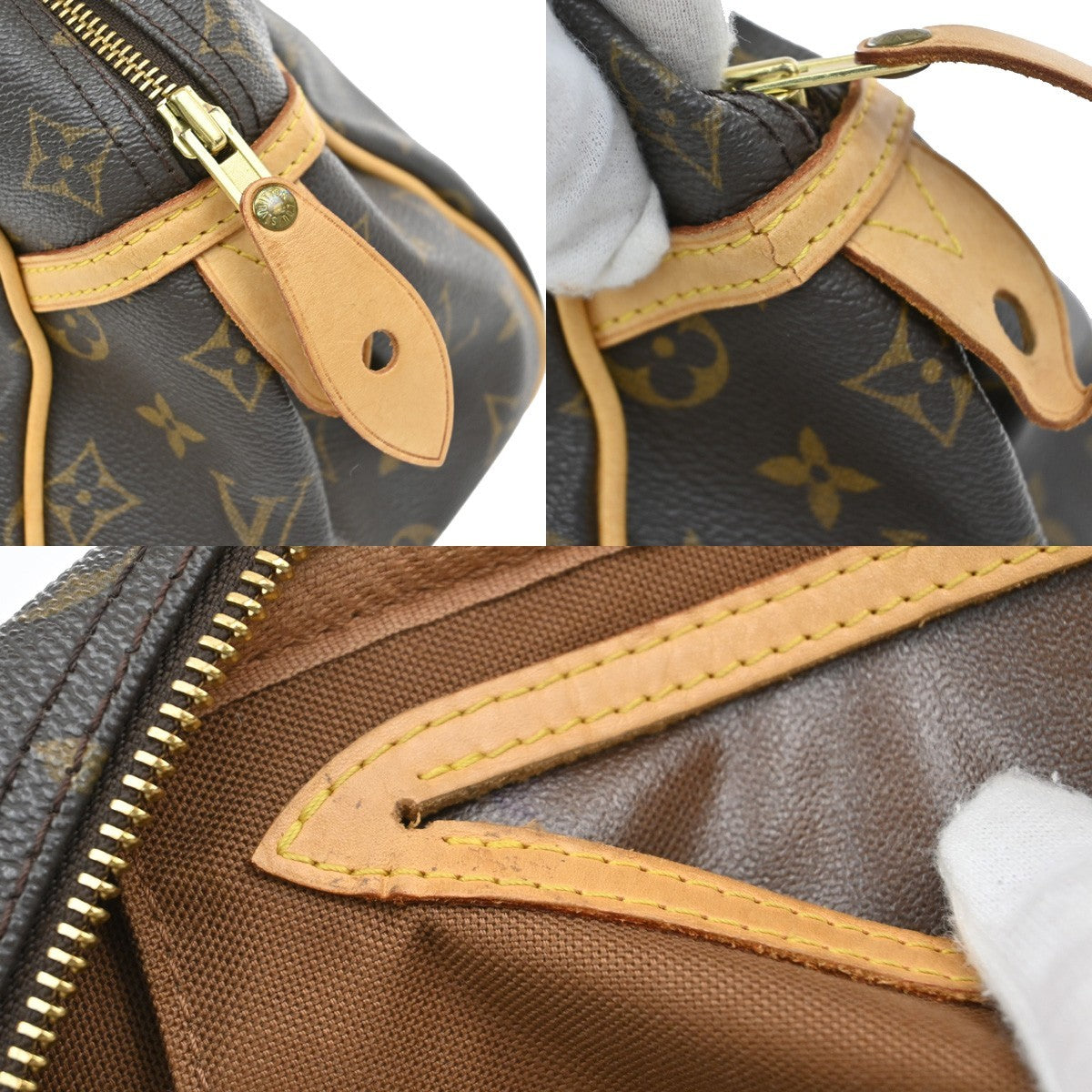 LOUIS VUITTON Montorgueil PM Shoulder Bag Monogram Leather Brown M95565 50KB423