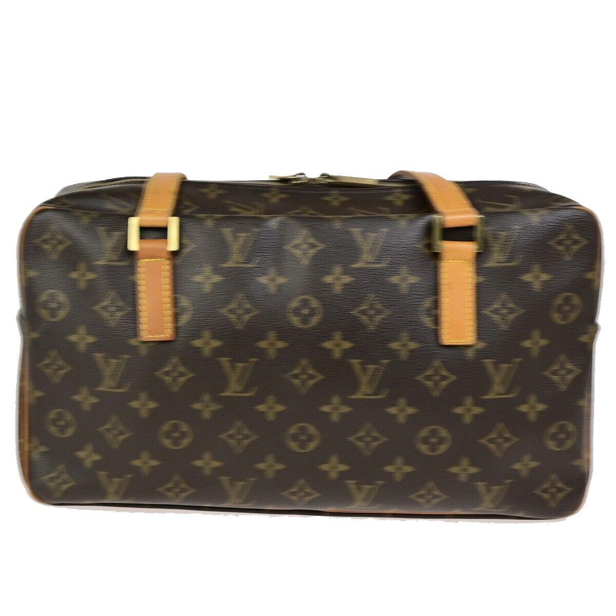 LOUIS VUITTON LV Logo Cite GM Shoulder Bag Monogram Leather Brown M51181 83ED039