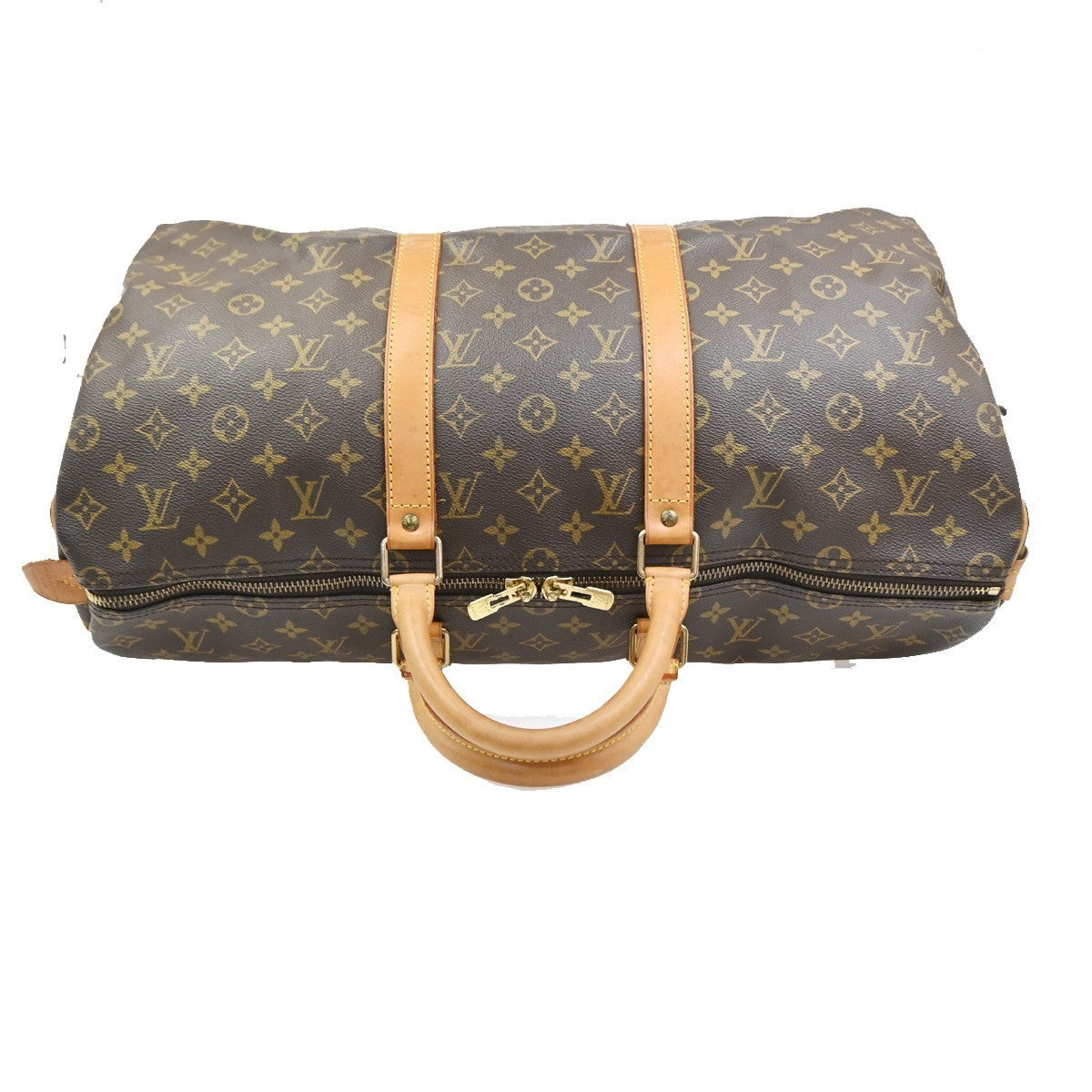 LOUIS VUITTON Keepall 50 Travel Hand Bag Monogram Leather Brown M41426 16PA094