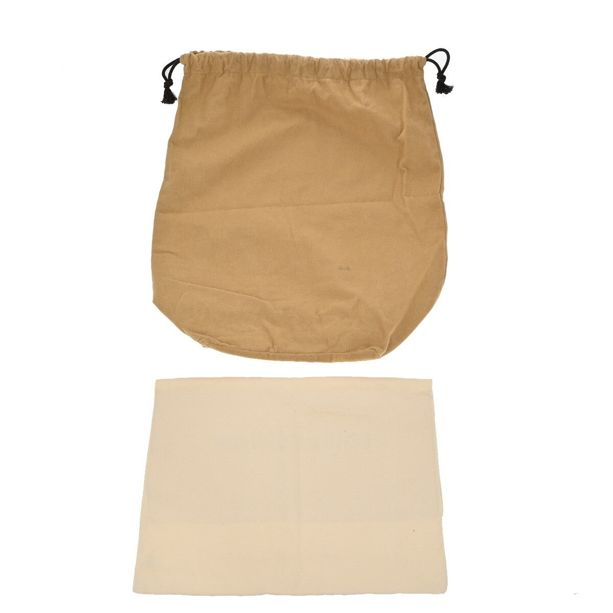 LOUIS VUITTON Logo 10 Set Dust Bag Drawstring Canvas Cotton Beige Brown 09EE137