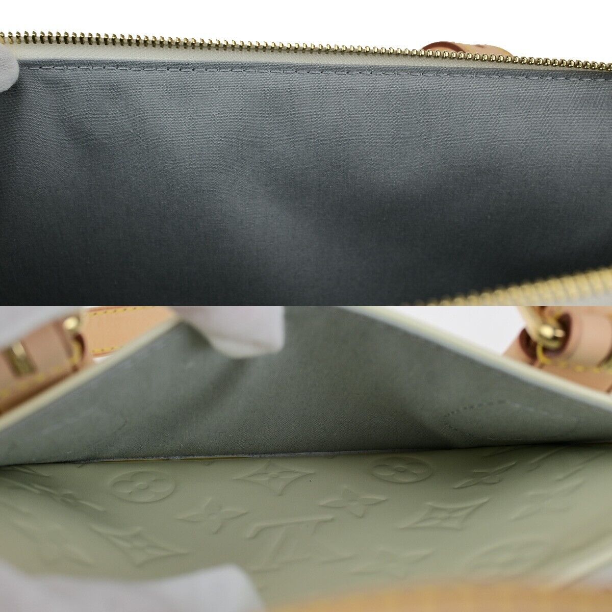 LOUIS VUITTON Rosewood Hand Bag Monogram Vernis Leather Perle M93508 86SJ618