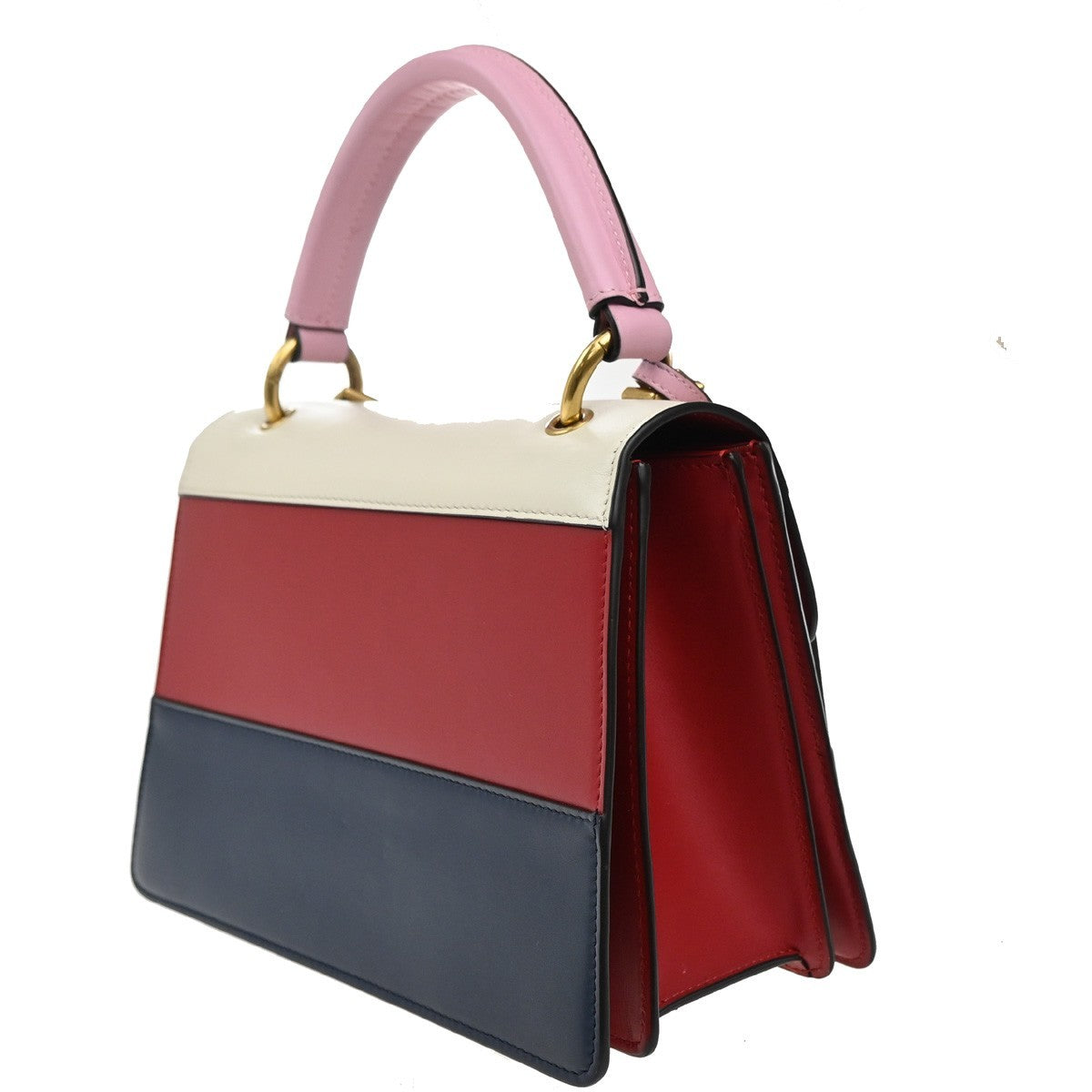 GUCCI Bee Queen Margaret Logo 2way Shoulder Hand Bag Leather GHW Italy 29RL718