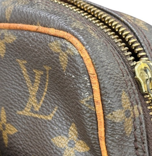 LOUIS VUITTON Danube Shoulder Bag Monogram Leather Brown France M45266 33SA093