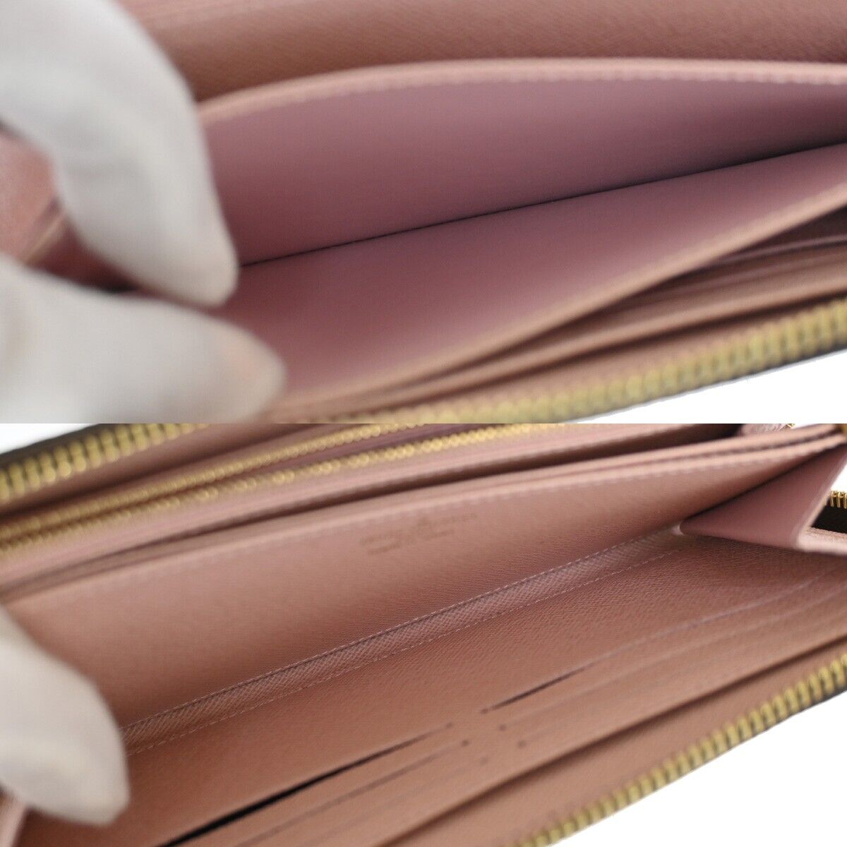 LOUIS VUITTON Zippy Wallet Vivienne Monogram Leather Brown Rose M69054 59RJ206