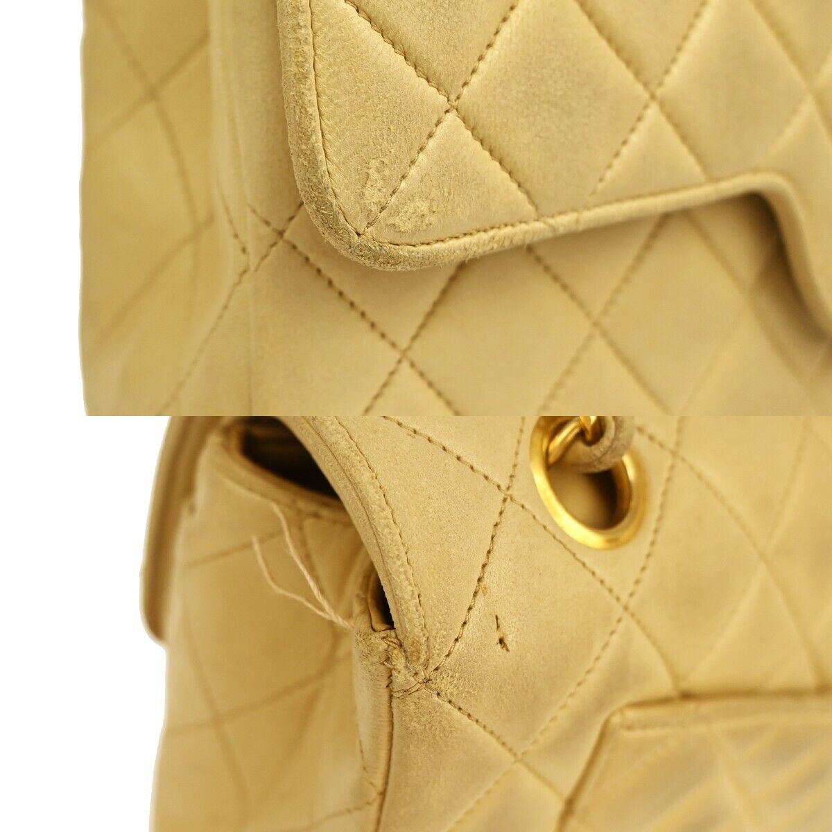 CHANEL CC Double Flap Paris Matelasse 23 Chain Shoulder Bag Leather BE 361RH385