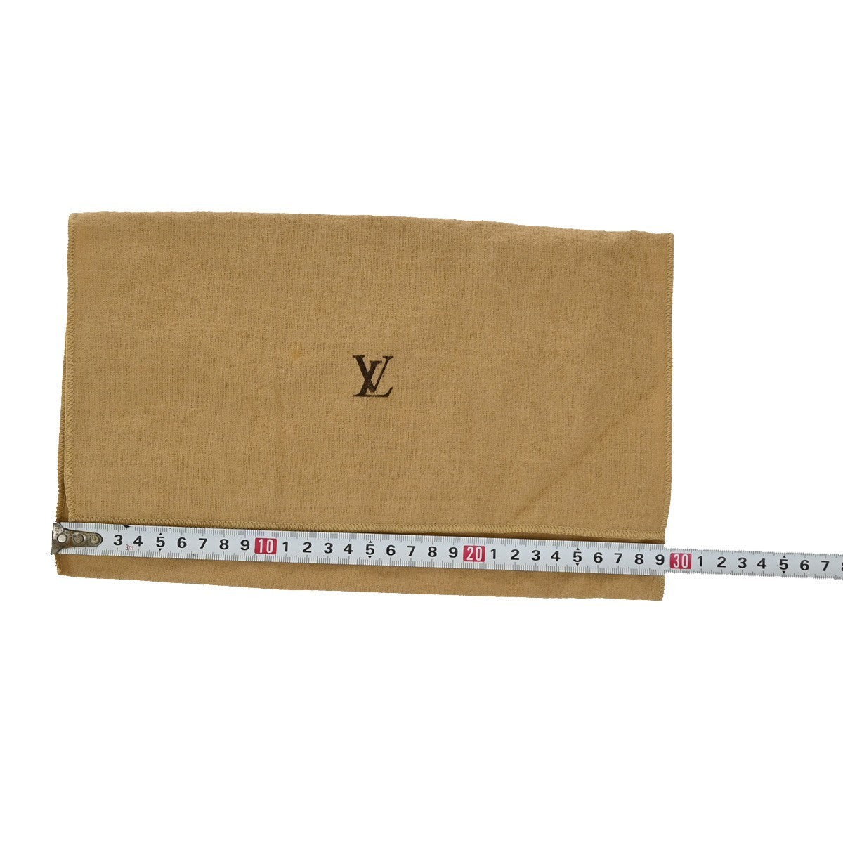 LOUIS VUITTON Logo 10 Set Dust Bag Drawstring Canvas Cotton Beige Brown 09KP179