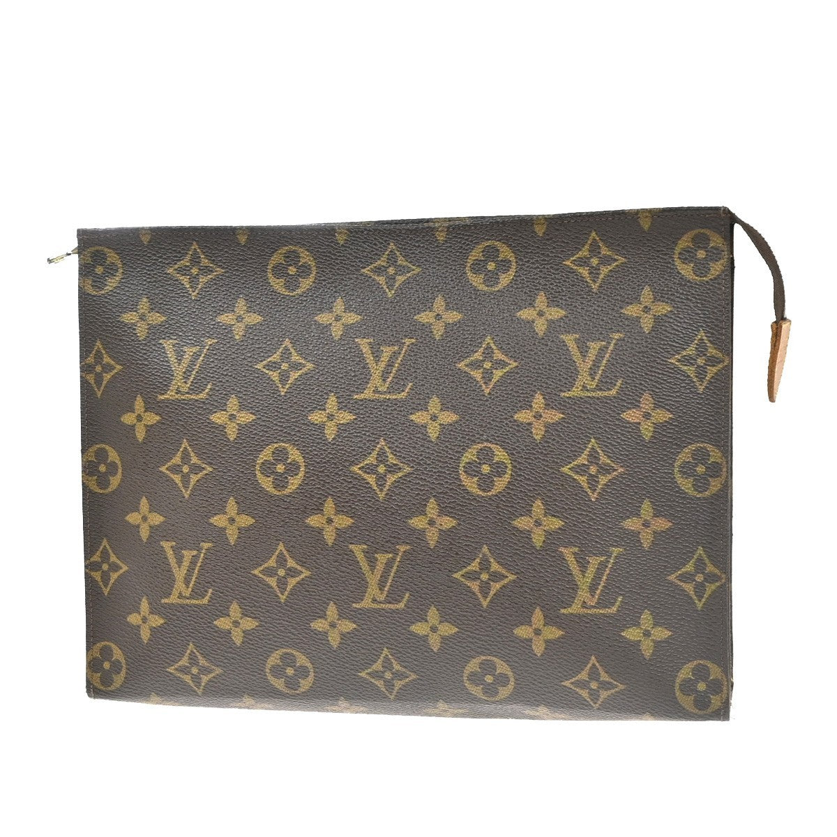 LOUIS VUITTON Poche Toilette 26 Clutch Pouch Bag Monogram Leather M47542 04MA160