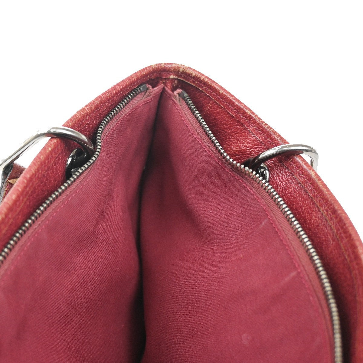 21.Live GUCCI GG Canvas Shoulder Bag Canvas Leathern Brown Red GHW Italy 63KC005
