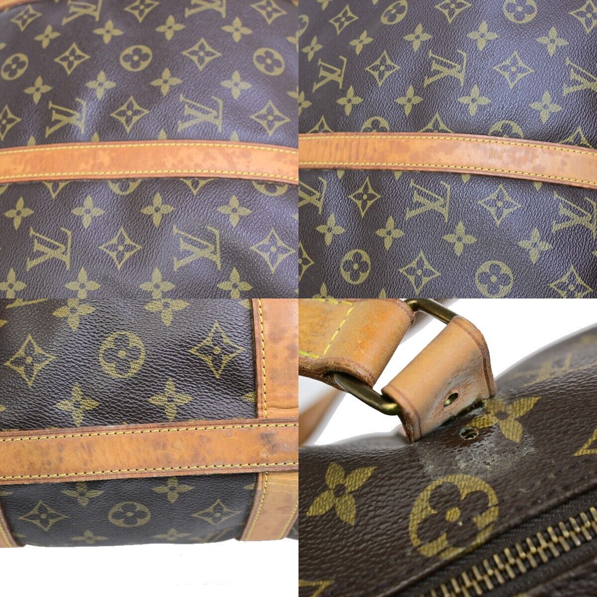 LOUIS VUITTON Flanerie 50 Shoulder Bag Monogram Leather Brown M51116 82EE099