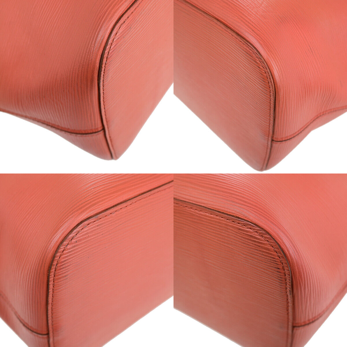 LOUIS VUITTON Neverfull MM Shoulder Tote Bag Epi Leather Orange M40884 99YG012