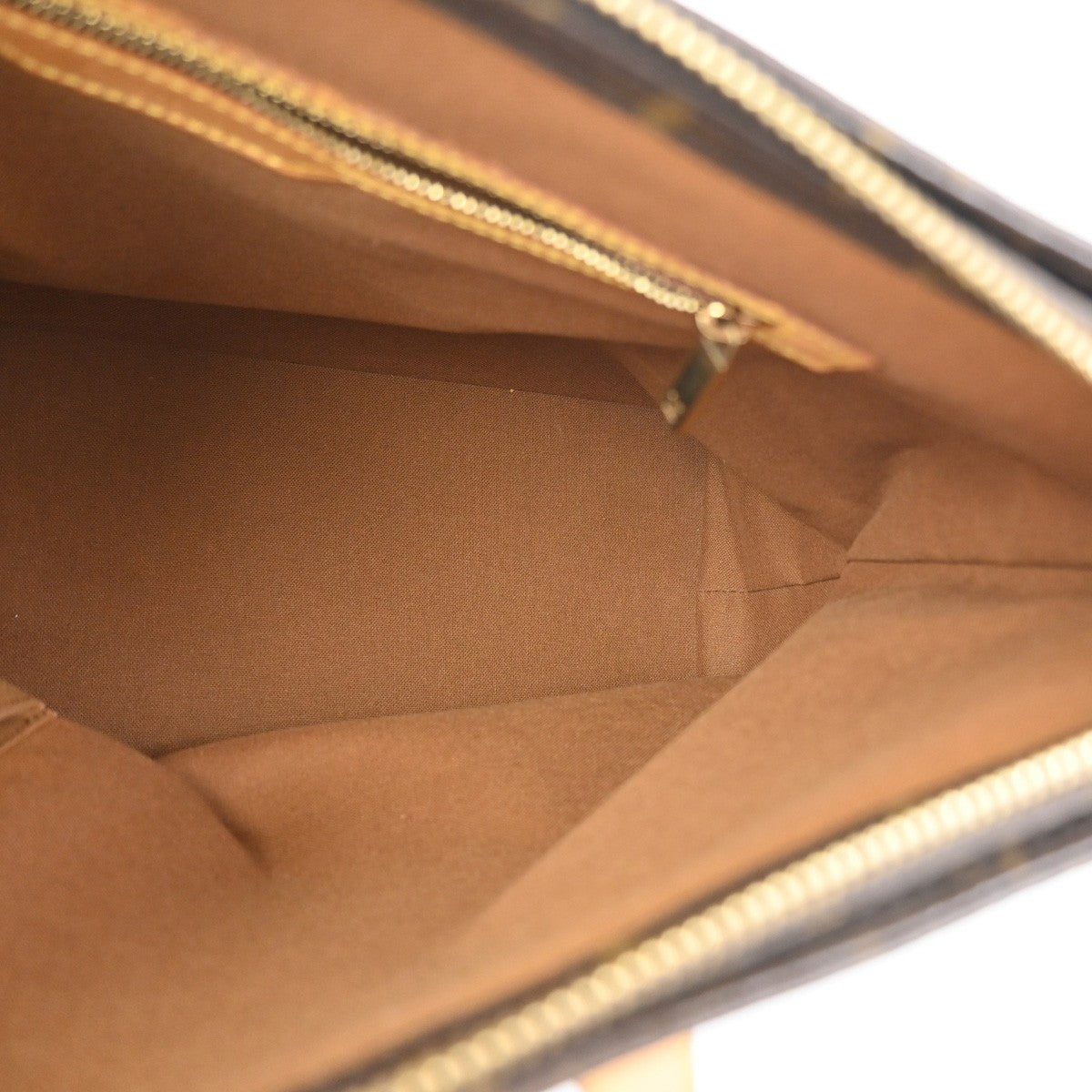 LOUIS VUITTON Cabas Mezzo Shoulder Bag Monogram Leather Brown M51151 10KC189