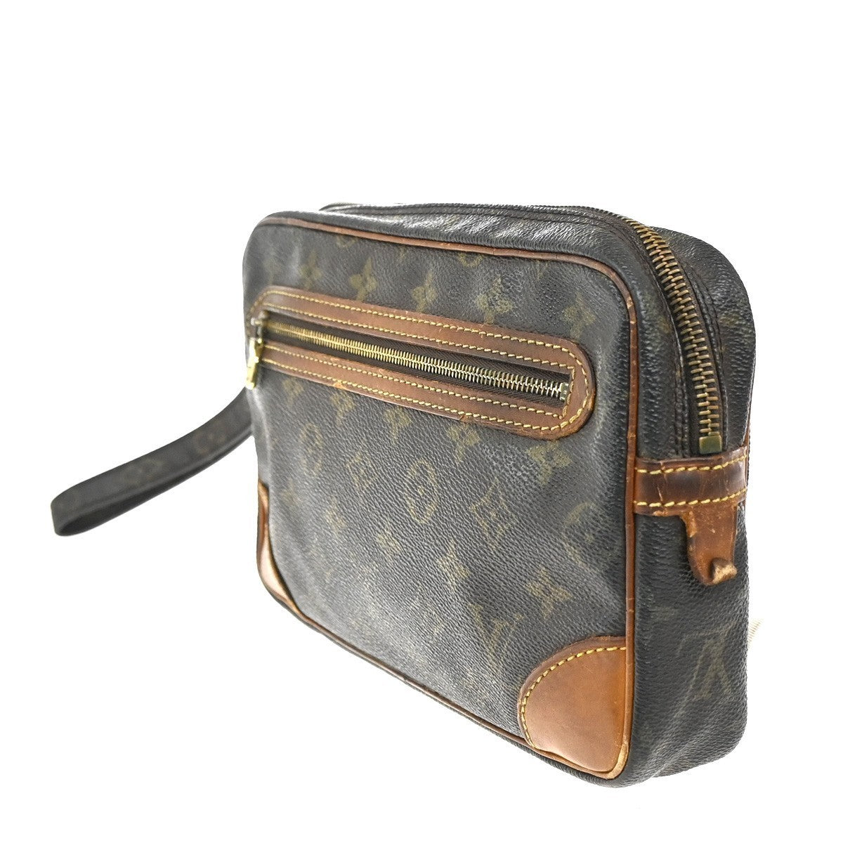 LOUIS VUITTON Marly Dragonne GM Clutch Hand Bag Monogram Brown M51825 60MA194