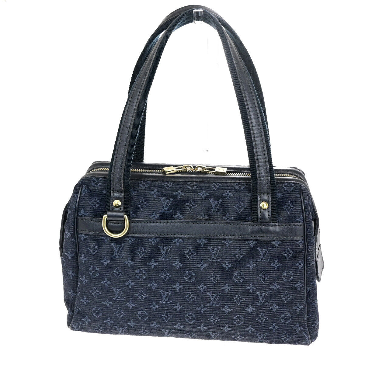 LOUIS VUITTON Josephine PM Hand Bag Monogram Mini Canvas Blue M92414 77YG590