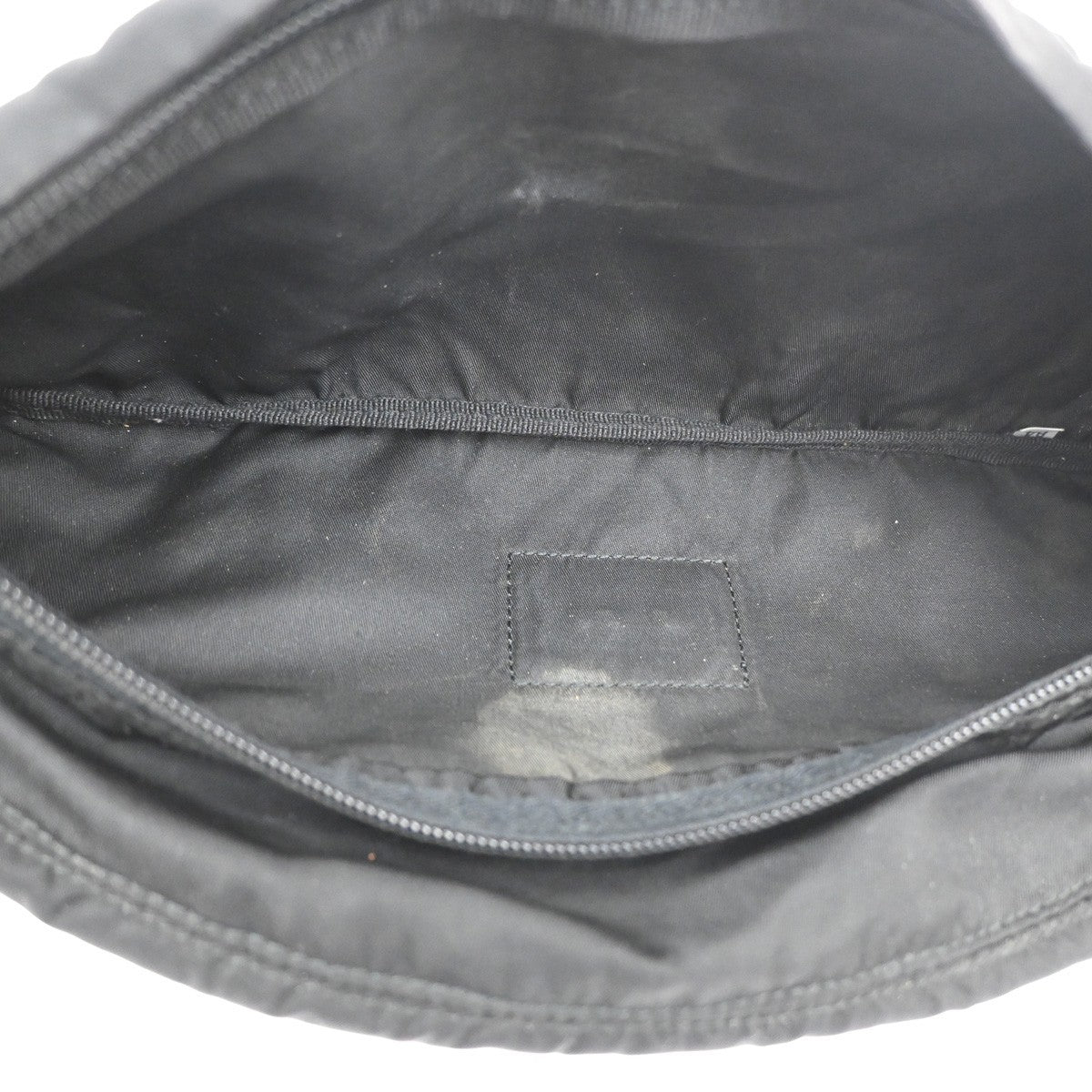 PRADA MILANO Tessuto Bum Bag Nylon Leather Black Italy 67CB022