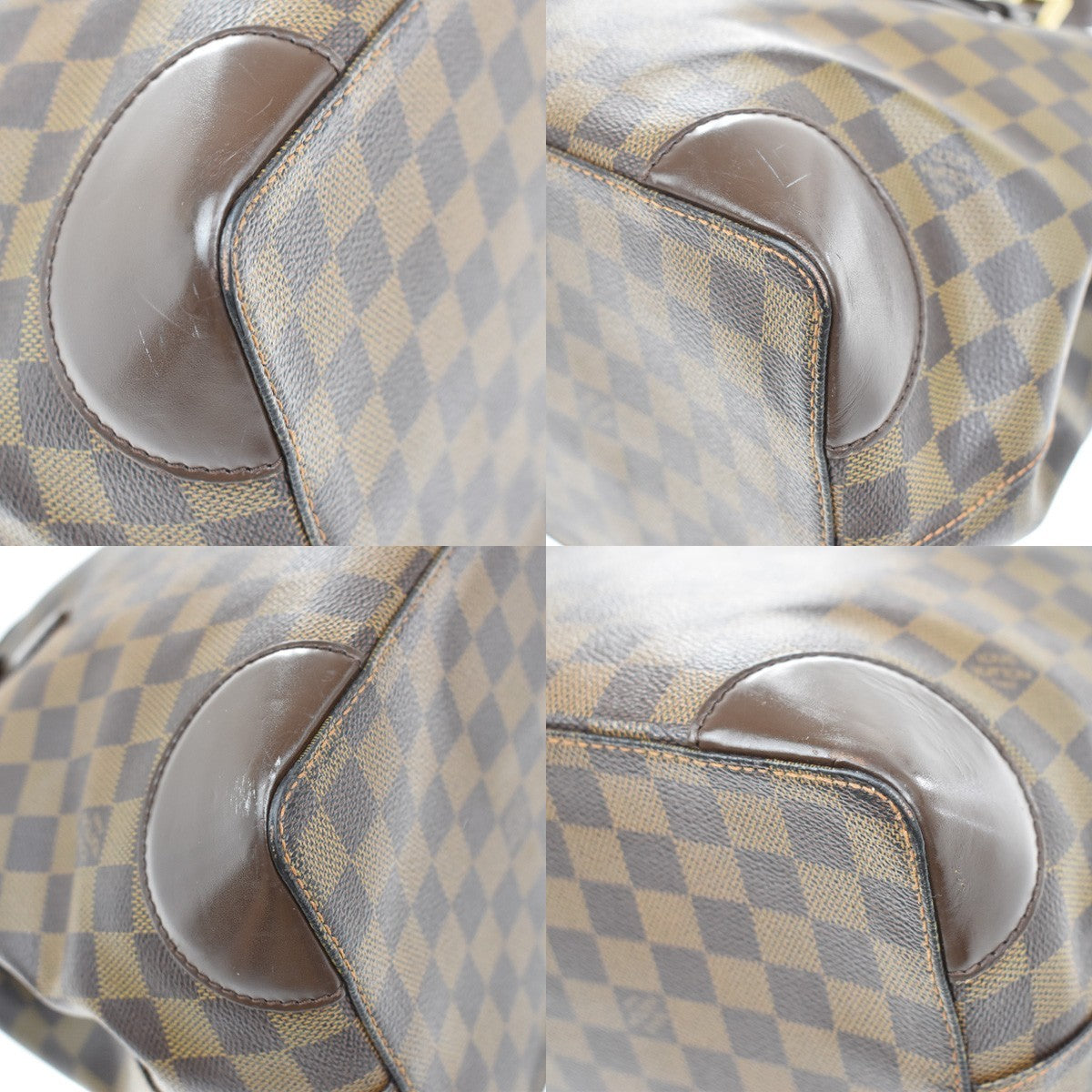LOUIS VUITLOUIS VUITTON Hampstead MM Shoulder Bag Damier Leather N51204 16KB253