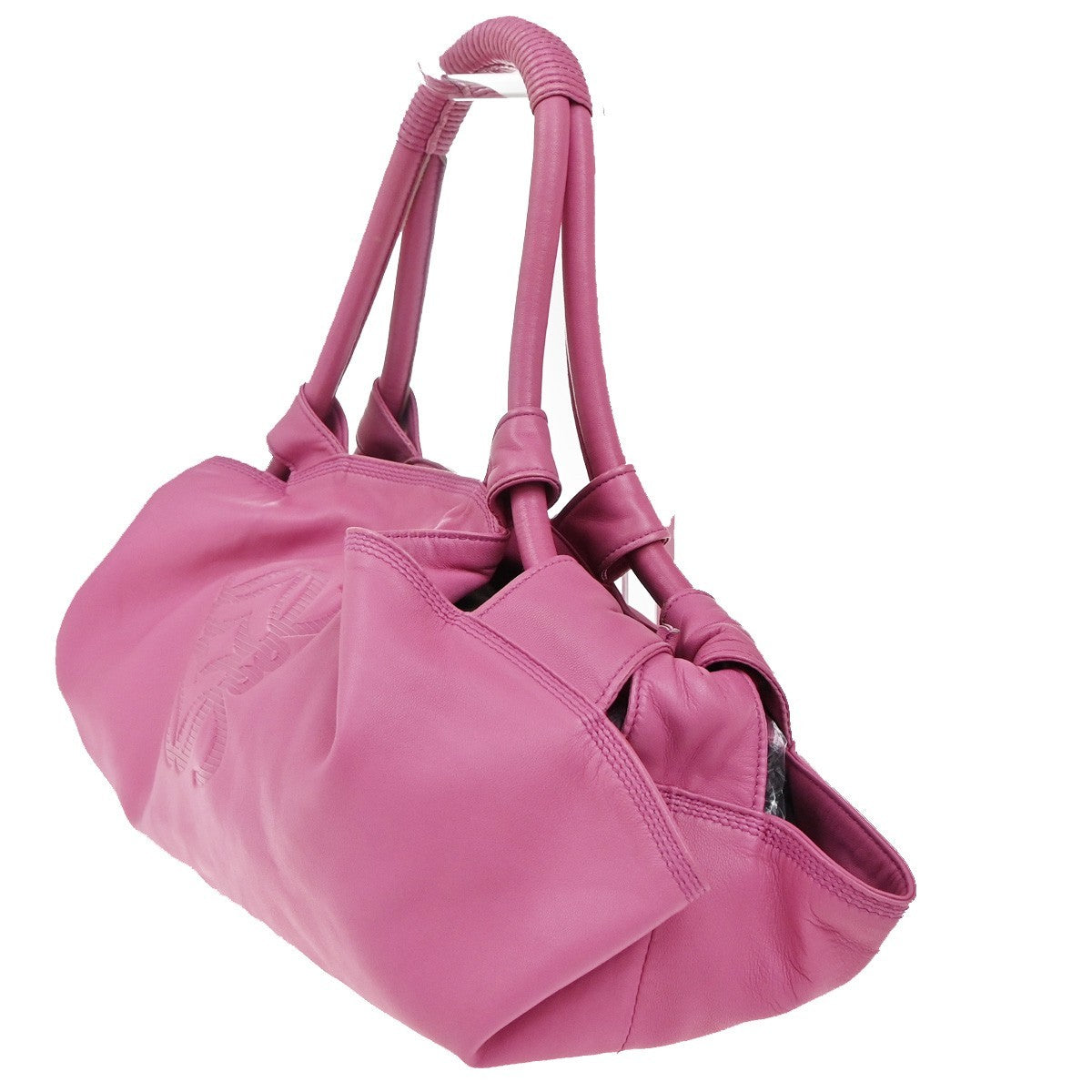 LOEWE Anagram Logo Nappa Aire Hand Bag Leather Pink GHW Spain 39EG058