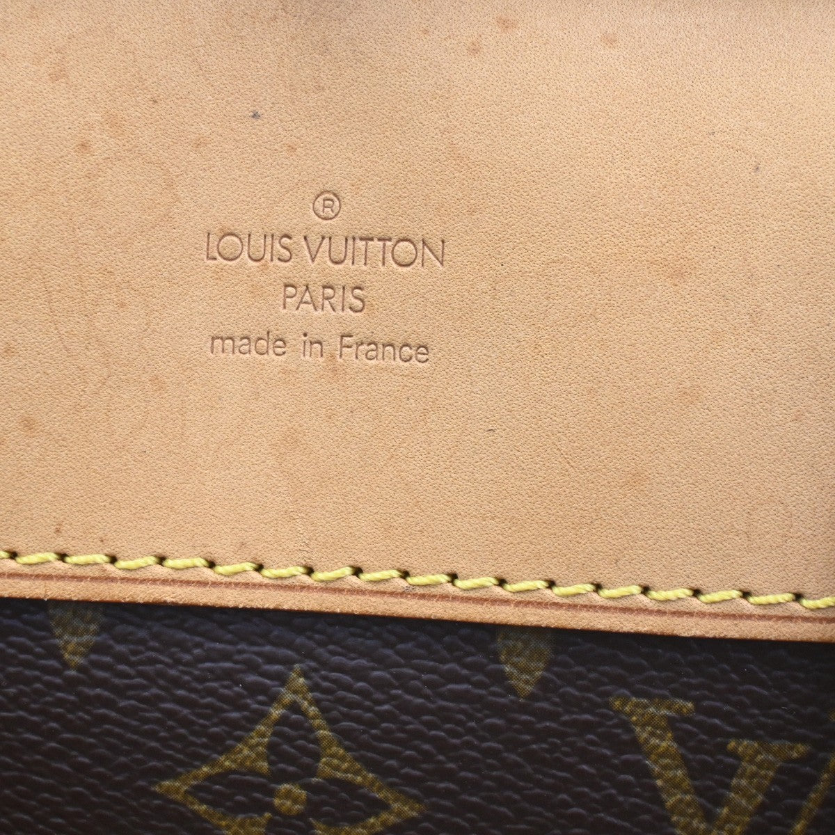 LOUIS VUITTON Alize 24H Travel Hand Bag Monogram Leather Brown M41399 86CA749