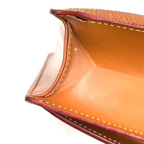 LOUIS VUITTON Sellier Dragonne Clutch Hand Bag Epi Leather Gold M52618 66MA155