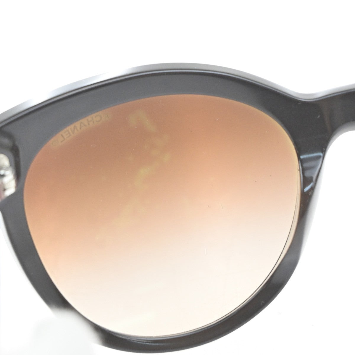 CHANEL CC Logo Sunglasses Eye Were Plastic Metal Brown Italy 5315-A 62RL992