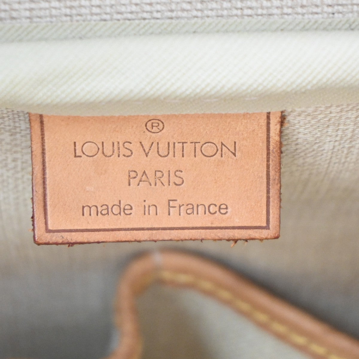 LOUIS VUITTON LV Logo Deauville Hand Bag Monogram Leather Brown M47270 88TA717