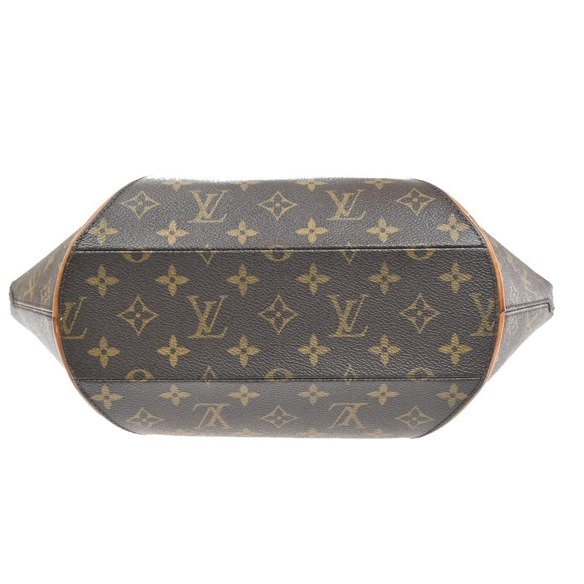 LOUIS VUITTON LV Logo Ellipse MM Hand Bag Monogram Leather Brown M51126 88MA480