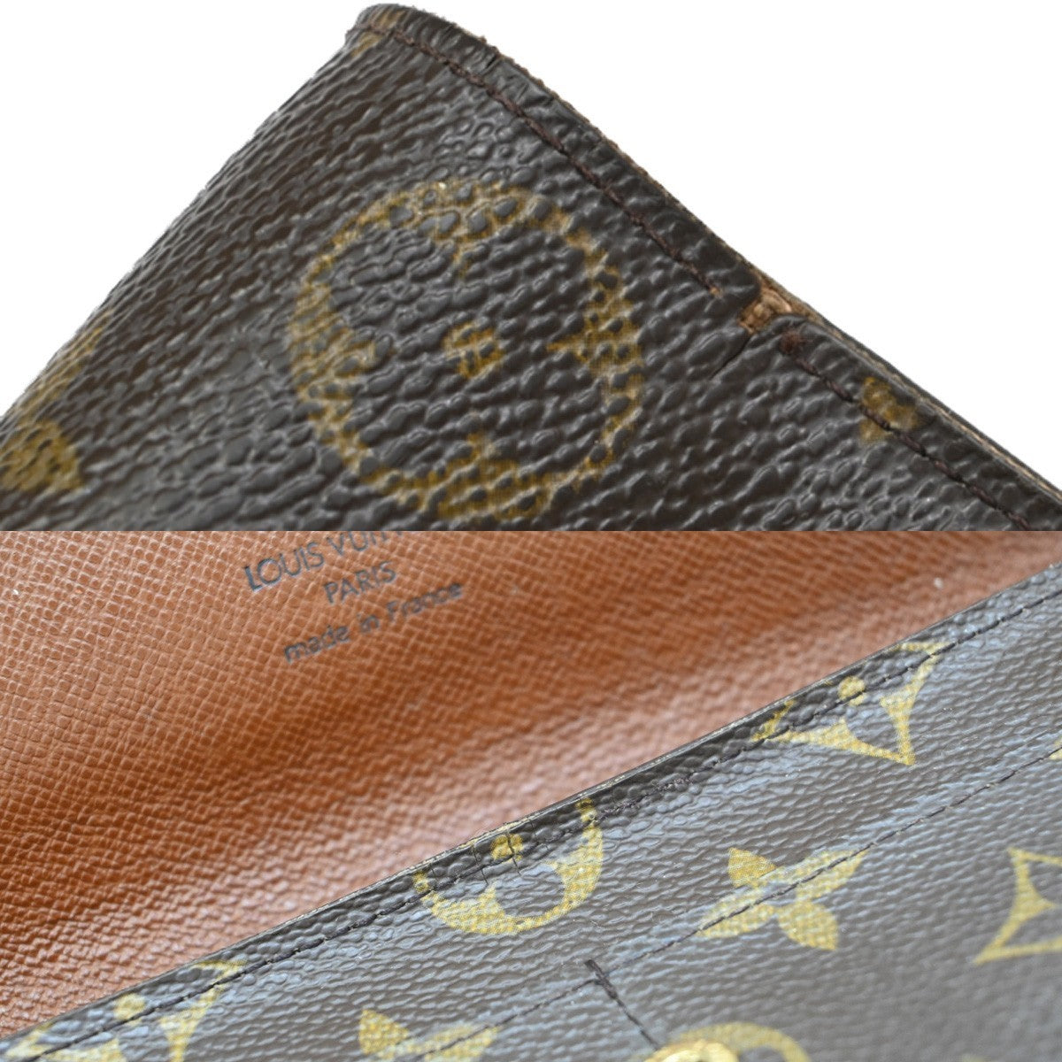 LOUIS VUITTON Porte Monnaie Credit Long Wallet Monogram Leather M61725 04KP145