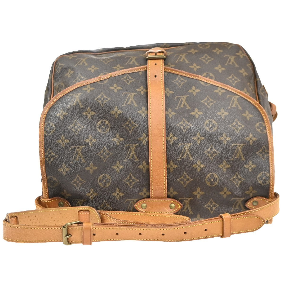 LOUIS VUITTON Saumur 35 Shoulder Bag Monogram Leather BN France M42254 83KC992
