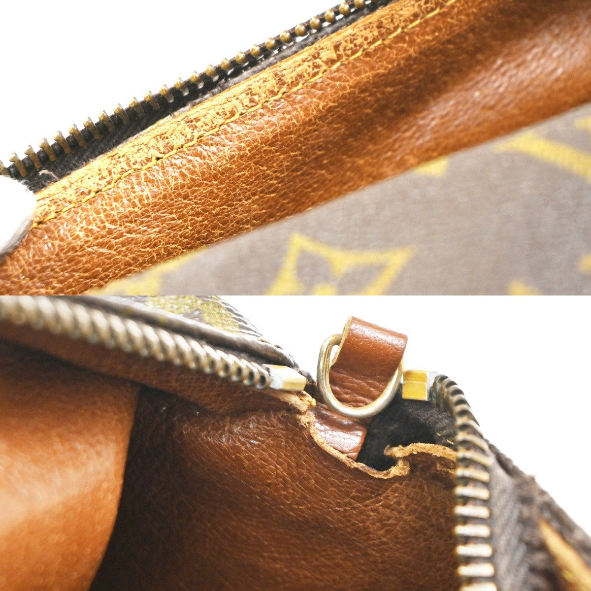 LOUIS VUITTON Logo PAPILLON 30 Hand Bag Monogram Leather Brown M51365 62MA486