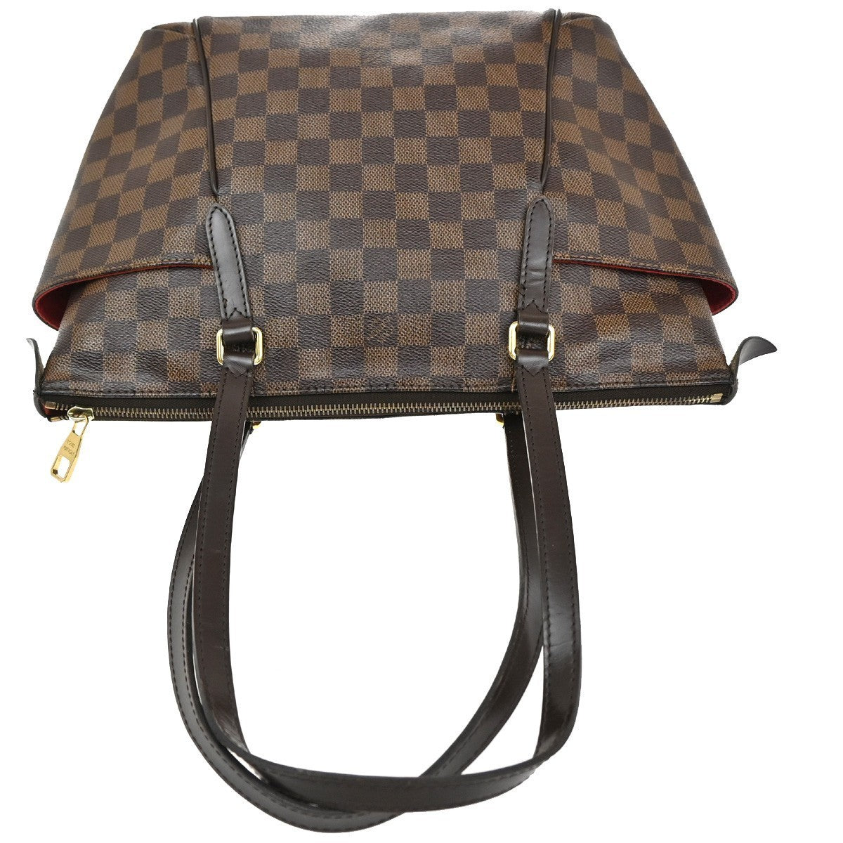 LOUIS VUITTON Logo Totally PM Shoulder Bag Damier Leather Brown N41282 95CA465