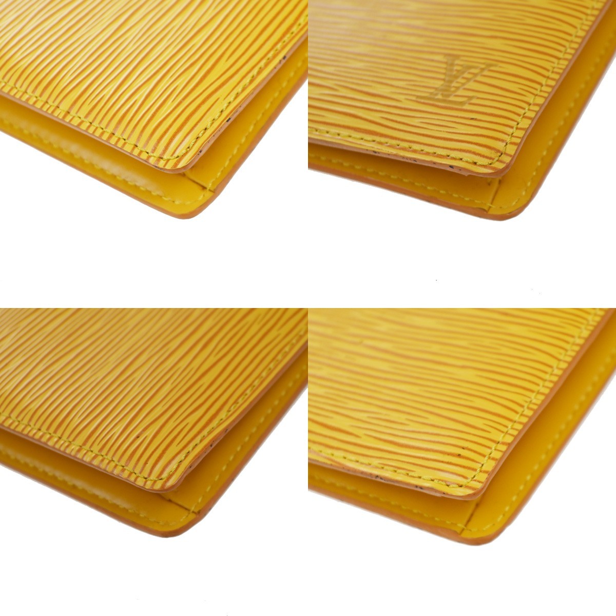 LOUIS VUITTON Poche Toilette 15 Clutch Pouch Bag Epi Leather Yellow 05KP391