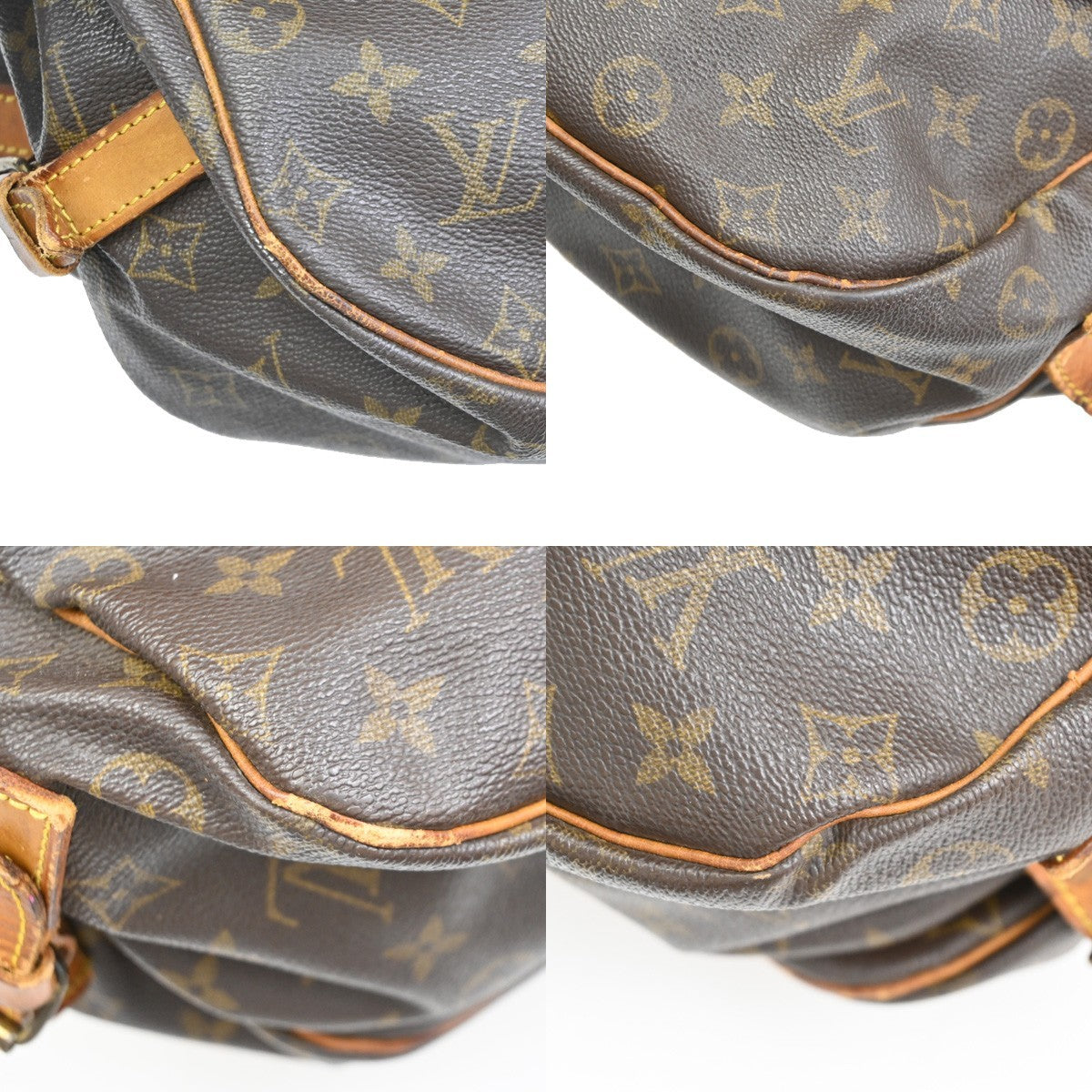 LOUIS VUITTON Saumur 35 Shoulder Bag Monogram Leather BN France M42254 65TA681