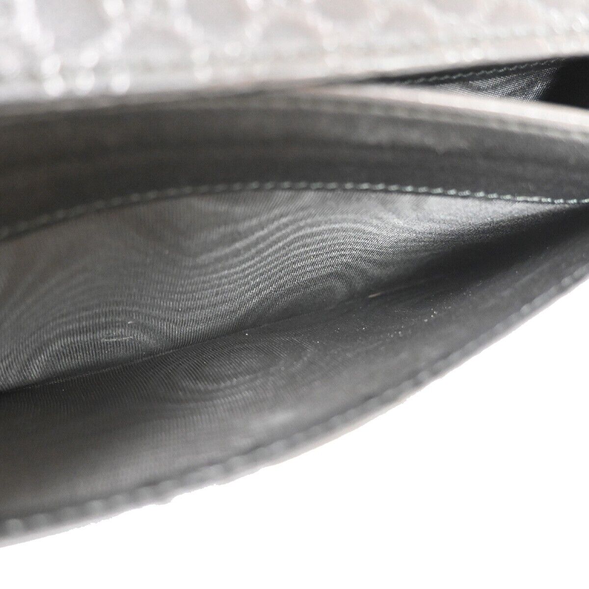 GUCCI Micro Guccissima GG Pattern Long Bifold Wallet Leather Black Gold 32EA632