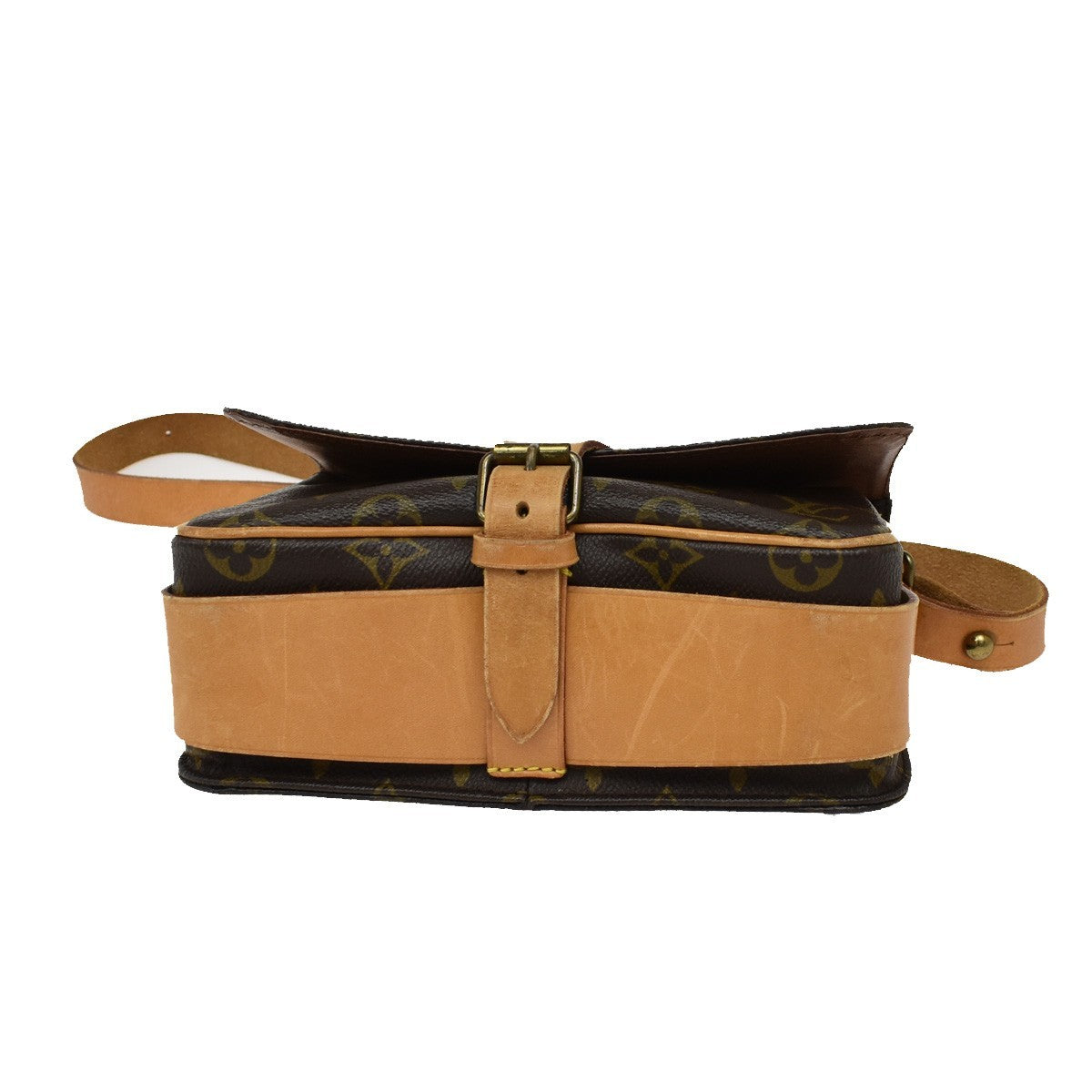 LOUIS VUITTON Cartouchiere MM Shoulder Bag Monogram Leather Brown M51253 79CA065