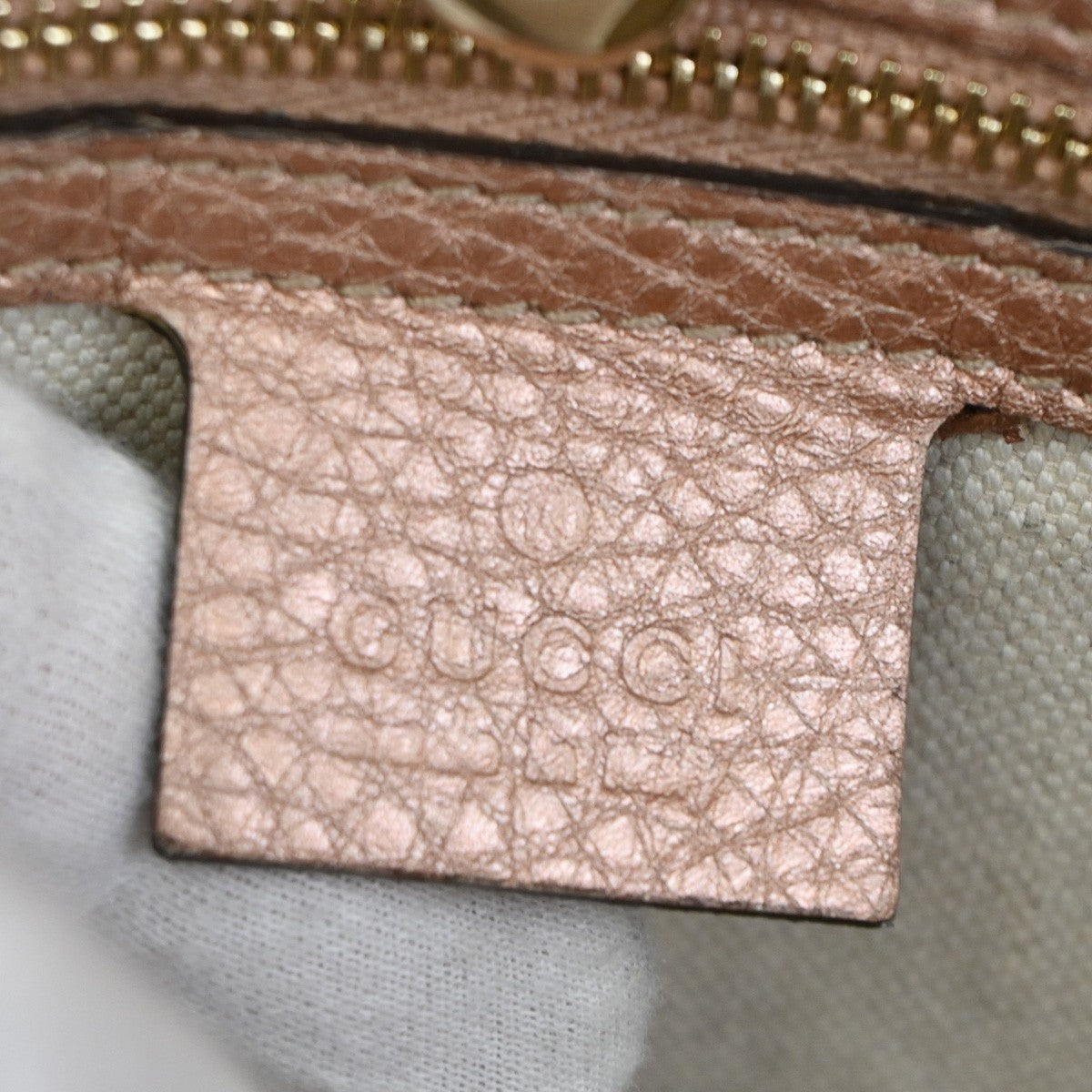 GUCCI Bamboo GG Tassel Shoulder Bag Canvas Leather BN Pink Italy GHW 85TA673