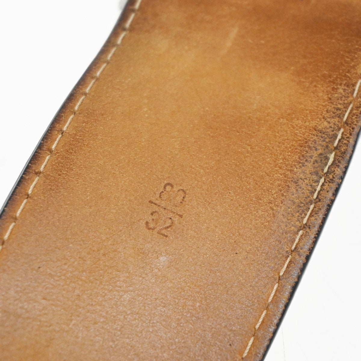 LOUIS VUITTON Ceinture Jeans Buckle Belt 80/32 Leather BK SR Spain M6812 63KC996