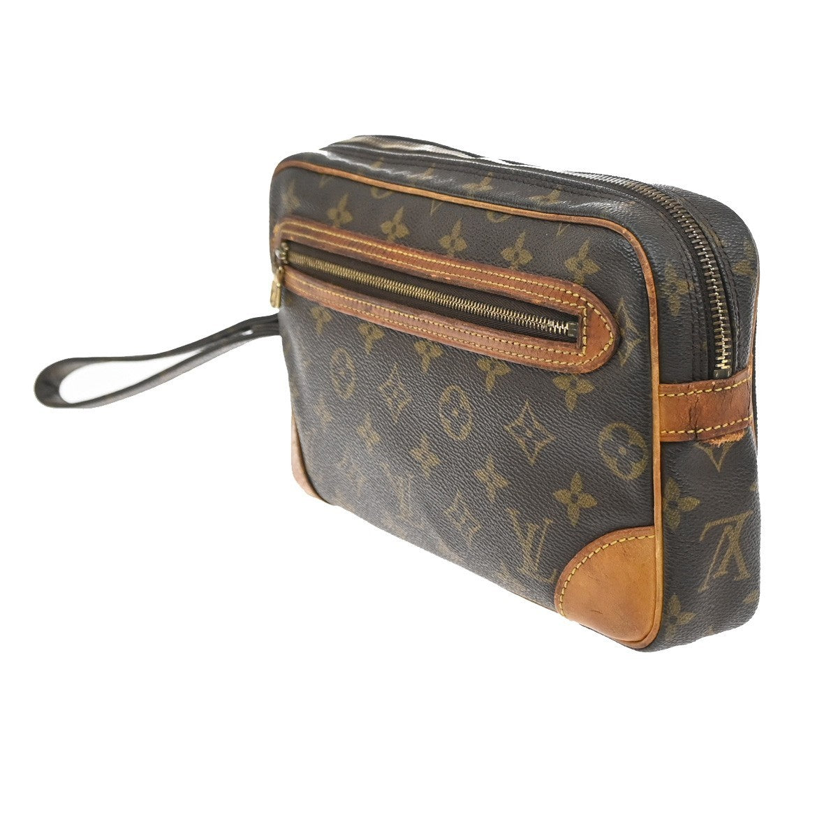 LOUIS VUITTON Marly Dragonne GM Clutch Hand Bag Monogram Brown M51825 01SA115