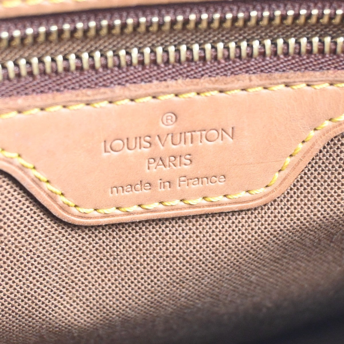 LOUIS VUITTON Cabas Piano Shoulder Bag Monogram Leather Brown M51148 73CA799
